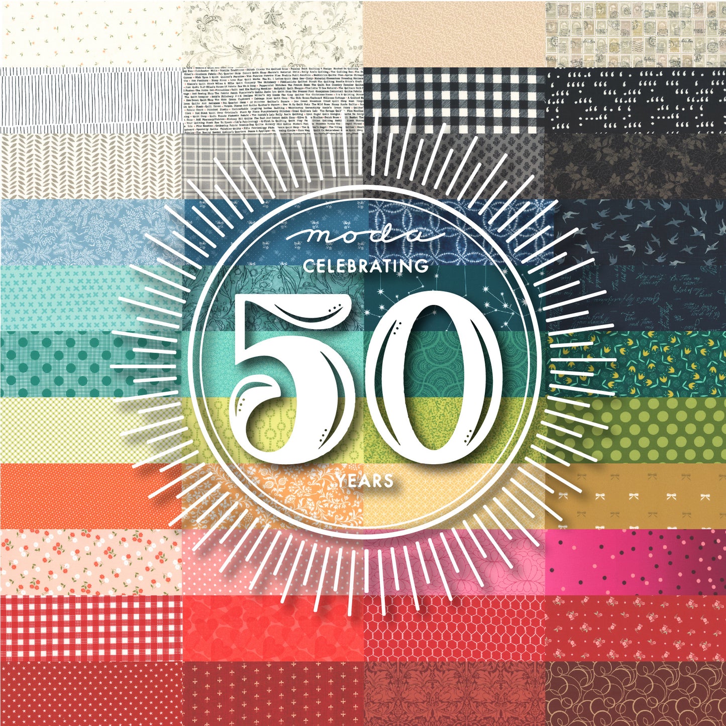 50 Years Of Moda PRE-ORDER SHIPS IN SEPTEMBER - Just A little Box by Moda Fabrics