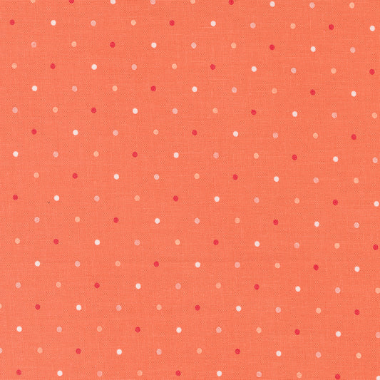 Magic Dot Basics - PRE-ORDER SHIPS OCTOBER Coral - (Half Yard Cut) by Lella Boutique with Moda Fabrics