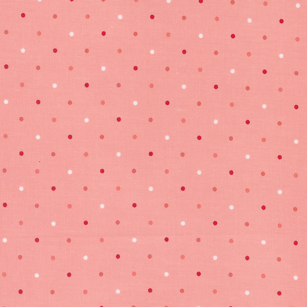 Magic Dot Basics - PRE-ORDER SHIPS OCTOBER Pink Lemonade - (Half Yard Cut) by Lella Boutique with Moda Fabrics