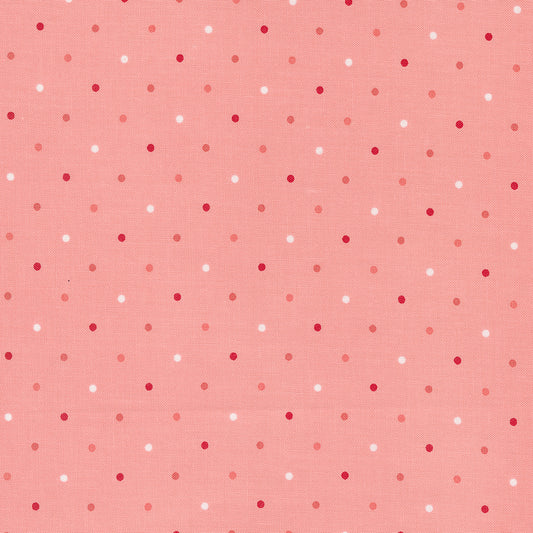 Magic Dot Basics - PRE-ORDER SHIPS OCTOBER Pink Lemonade - (Half Yard Cut) by Lella Boutique with Moda Fabrics