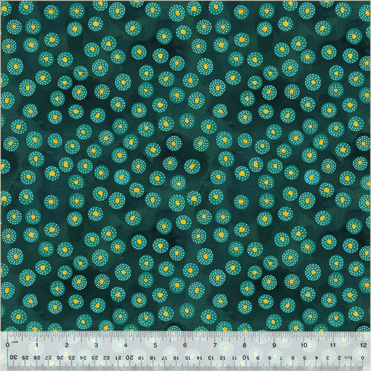 Ebb &amp; Flow – Spritz, Jungle, (Halber Yard Schnitt) Baumwolle von Essoldo Design mit Windham Fabrics