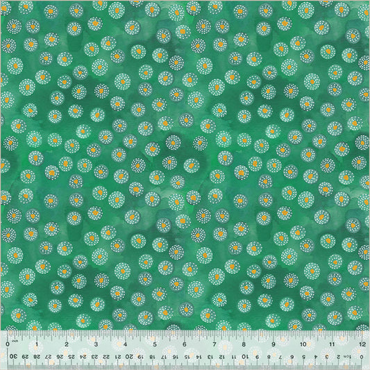 Ebb &amp; Flow – Spritz, Jade, (Halber Yard Schnitt) Baumwolle von Essoldo Design mit Windham Fabrics