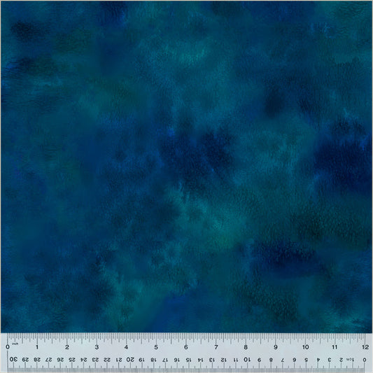 Ebb &amp; Flow – Saltaire, Marine, (Halber Yard Schnitt) Baumwolle von Essoldo Design mit Windham Fabrics