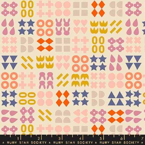 Woodland Park Fabric - Shapely - Parchment PRE-ORDER SHIPS IN JANUARY (Half Yard Cut) by Rashida Coleman Hale with Ruby Star Society