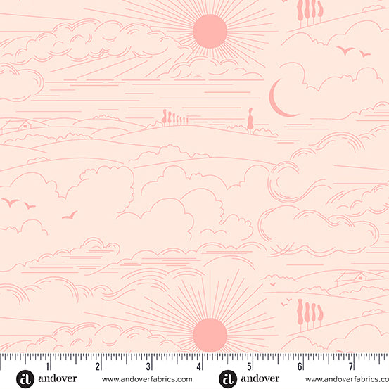 Soliloquy - Dwell in Blush PRE-ORDER SHIPS IN SEPTEMBER (Half Yard Cut) by Alison Glass with Andover Fabrics