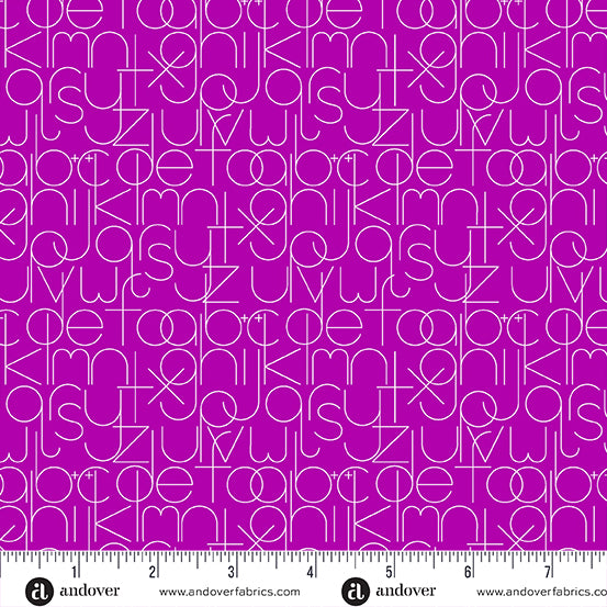 Soliloquy - Enough in Grape PRE-ORDER SHIPS IN SEPTEMBER (Half Yard Cut) by Alison Glass with Andover Fabrics