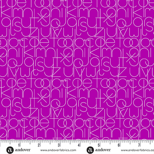 Soliloquy - Enough in Grape PRE-ORDER SHIPS IN SEPTEMBER (Half Yard Cut) by Alison Glass with Andover Fabrics