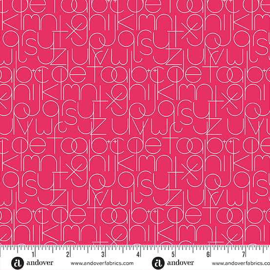 Soliloquy - Enough in Strawberry PRE-ORDER SHIPS IN SEPTEMBER (Half Yard Cut) by Alison Glass with Andover Fabrics