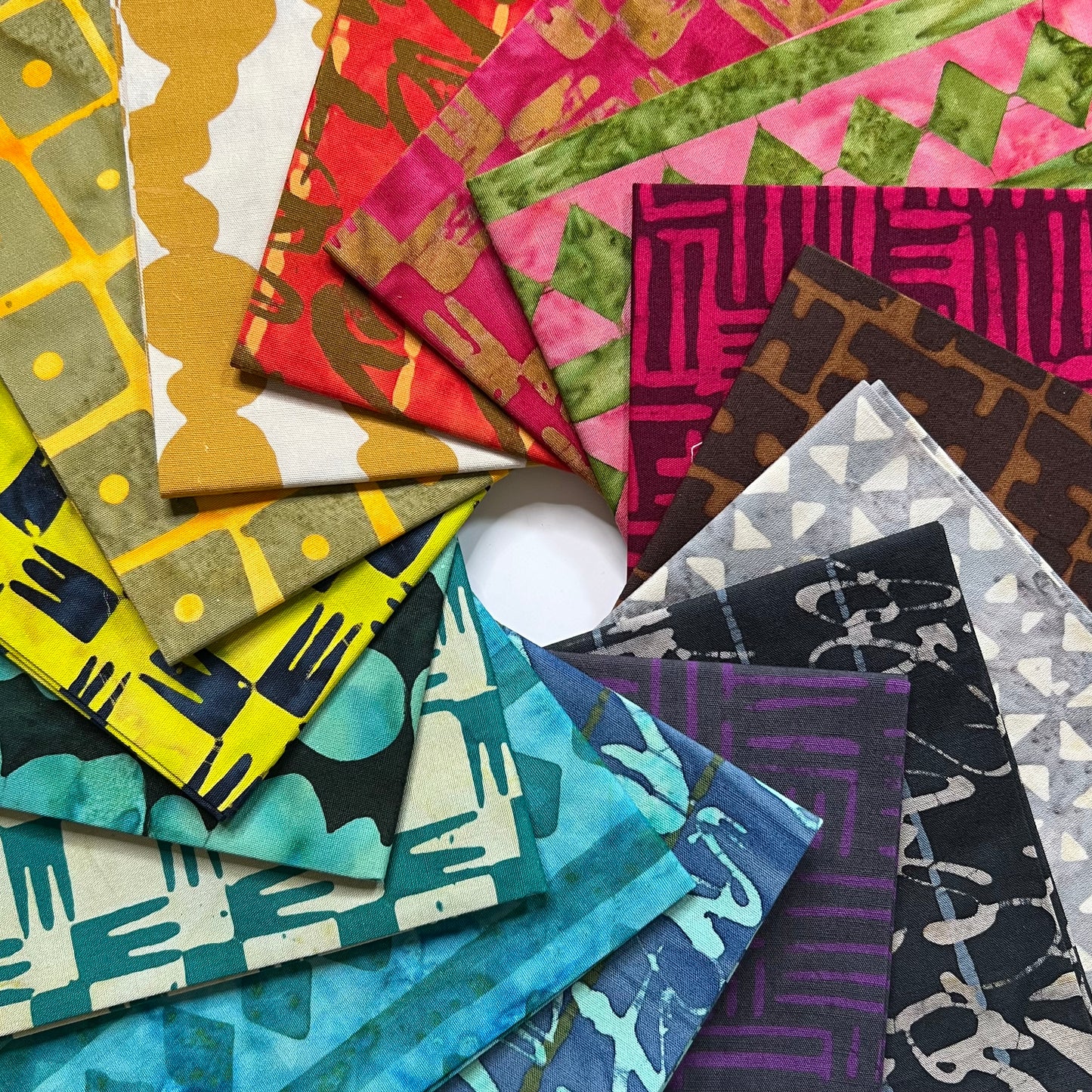 Stenographer's Notebook Batik Bundles from Marcia Derse with Anthology Fabrics