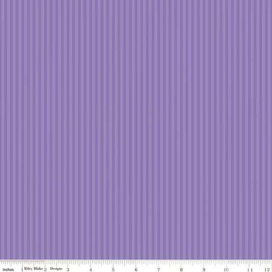 Stripes Fabric - 1/8" Tonal Stripe Amethyst PRE-ORDER SHIPS IN NOVEMBER by Riley Blake Designs