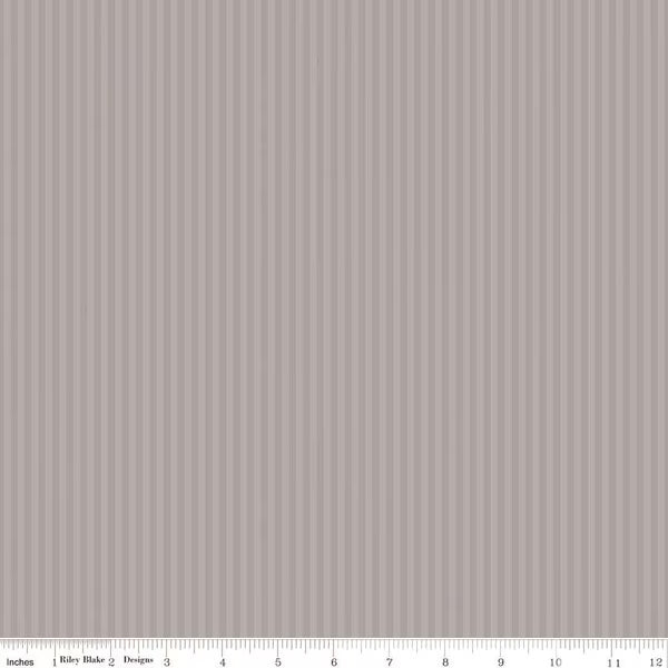 Stripes Fabric - 1/8" Tonal Stripe Gray PRE-ORDER SHIPS IN NOVEMBER by Riley Blake Designs