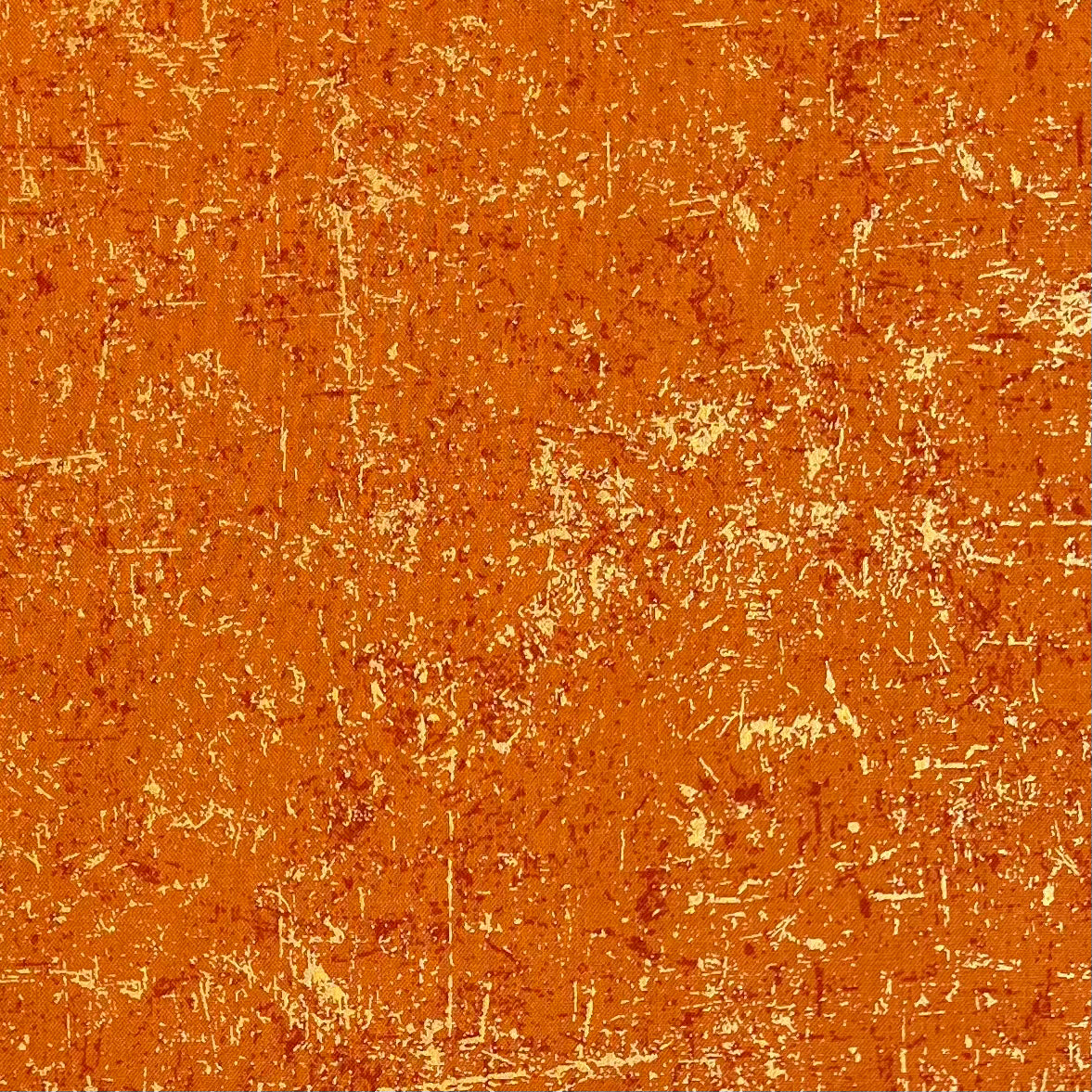 Glisten (in Tangerine) Cotton Fabric (Half Yard Cut) with a Pearlized Finish by Patrick Lose Studios