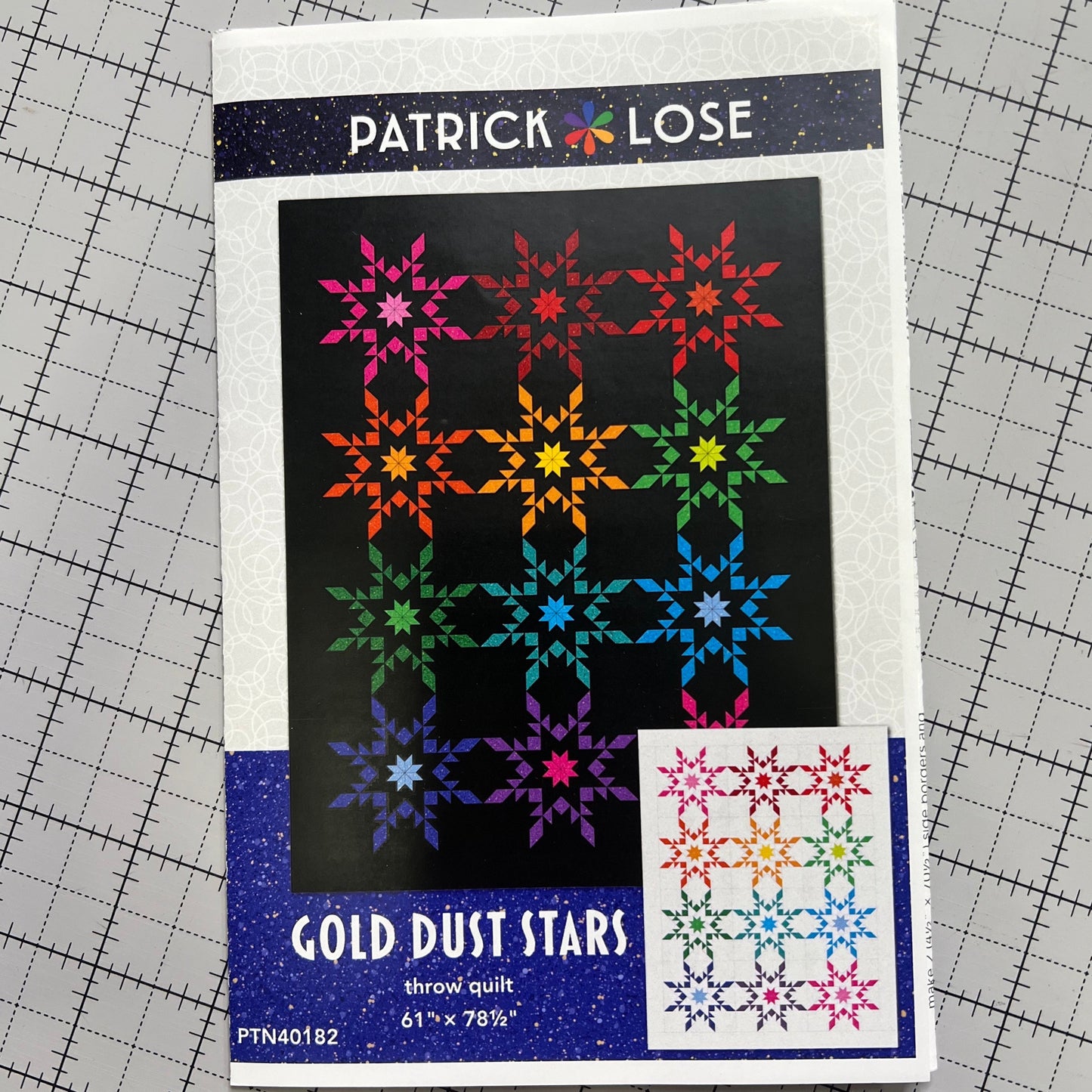 Quiltmuster „Gold Dust Stars“ von Patrick Lose