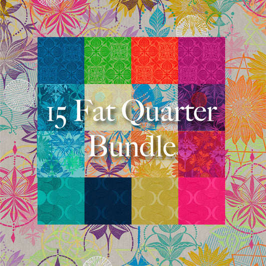 Grace Fabric 15 Fat Quarter Bundle by Valori Wells with Free Spirit