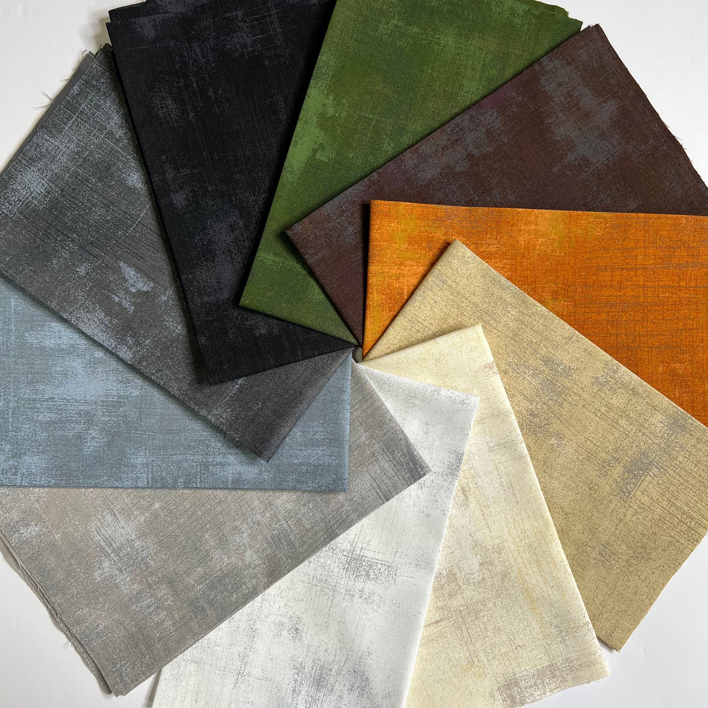 Grunge Neutrals Fat Quarter Bundle by BasicGrey with Moda Fabrics