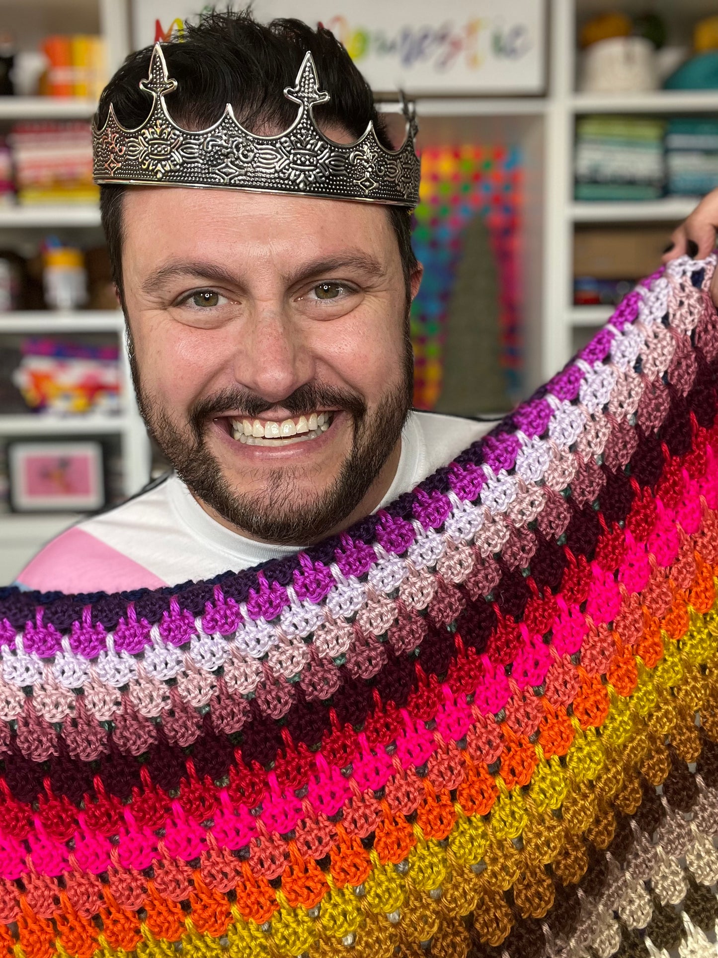 Middle Finger Blanket Crochet Pattern by Mx Domestic with Furls Crochet