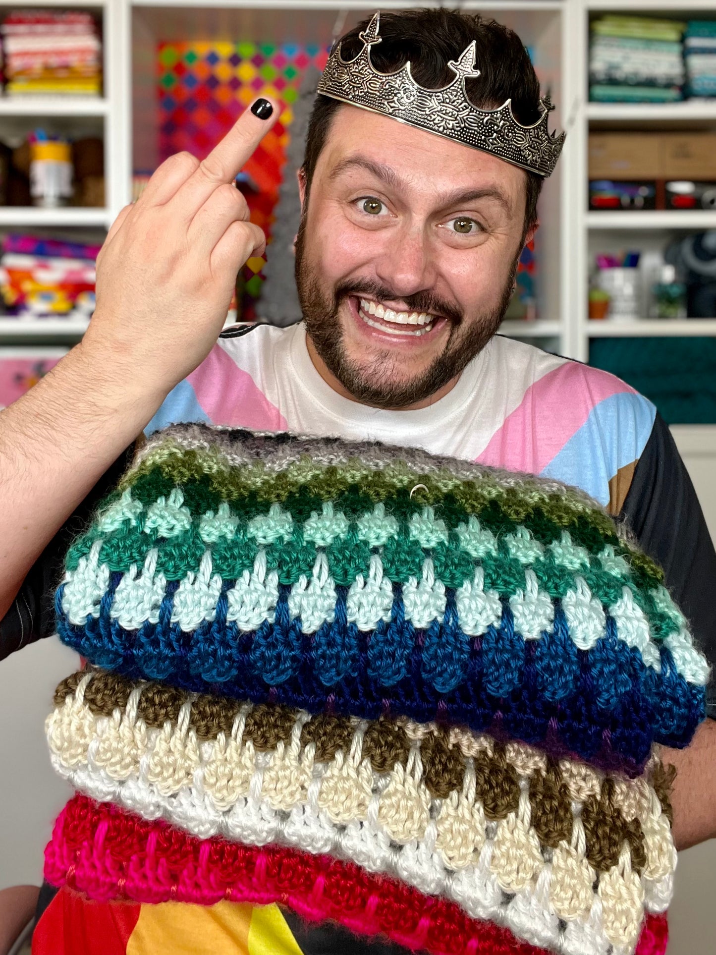 Häkelmuster für Mittelfingerdecke von Mx Domestic mit Furls Crochet