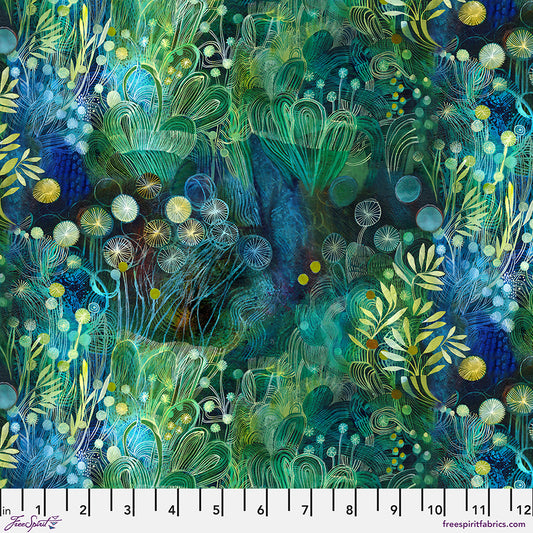 L'Heure Bleue - Reve - Moss Green by PRE-ORDER SHIPS JANUARY 2025 Este MacLeod with Free Spirit Fabrics