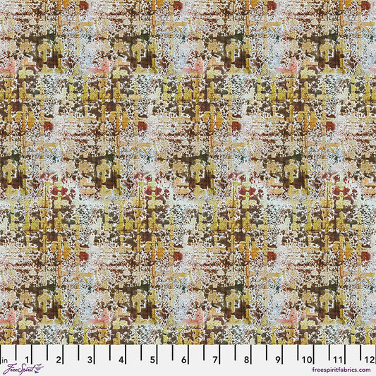 Live Out Loud Fabric - Interlace - Caramel (Half Yard Cut) by Seth Apter with Free Spirit