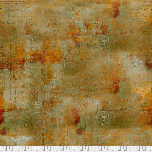 Abandoned - Writing Specimen - Sienna - by Tim Holtz with Free Spirit Fabrics