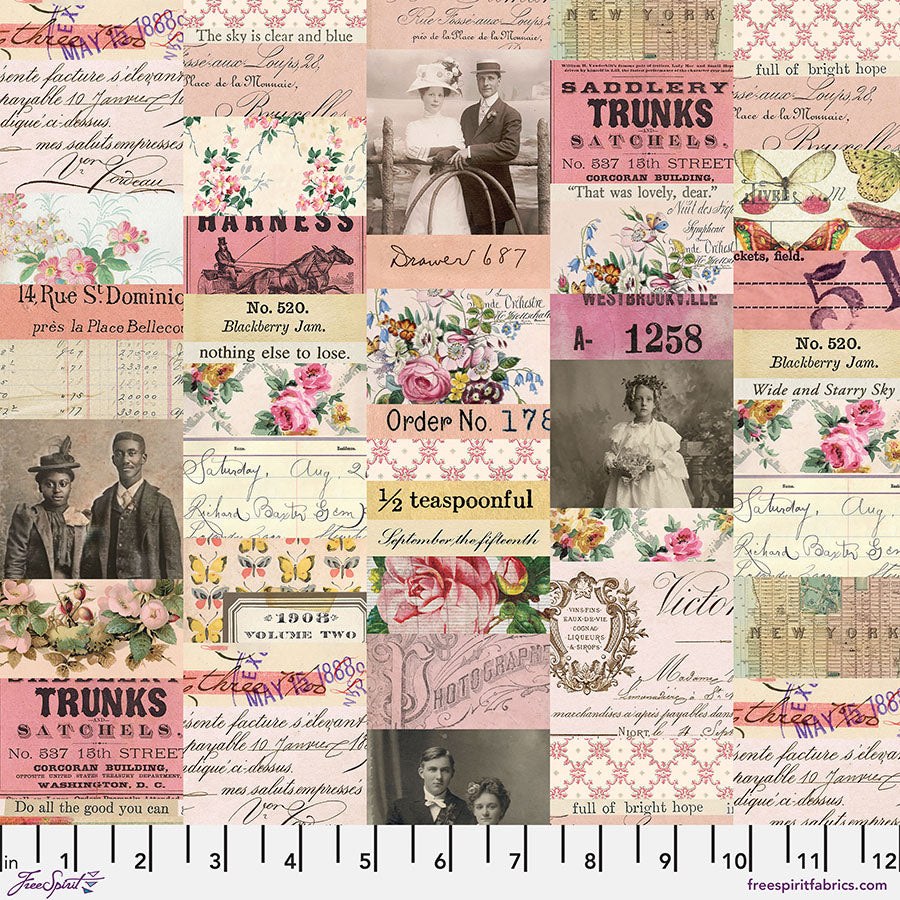 Eclectic Elements Palette Pink Bundles by Tim Holtz with Free Spirit Fabrics