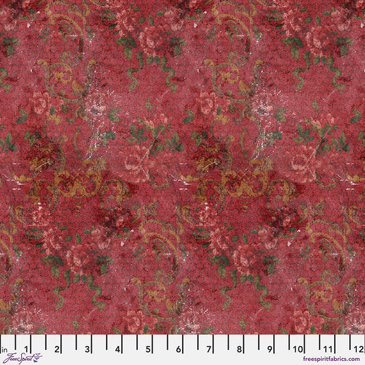 Eclectic Elements Palette Red - Tapestry PRE-ORDER SHIPS IN NOVEMBER (Half Yard Cut) by Tim Holtz with Free Spirit Fabrics