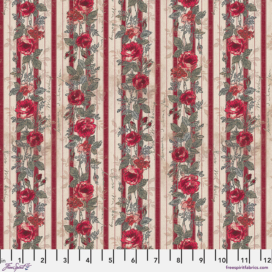 Eclectic Elements Palette Red - Wallpaper PRE-ORDER SHIPS IN NOVEMBER (Half Yard Cut) by Tim Holtz with Free Spirit Fabrics