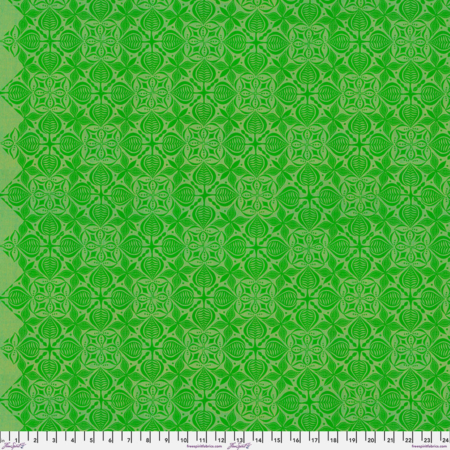 Grace Fabric - Curious - Sorrel (Half Yard Cut) by Valori Wells with Free Spirit