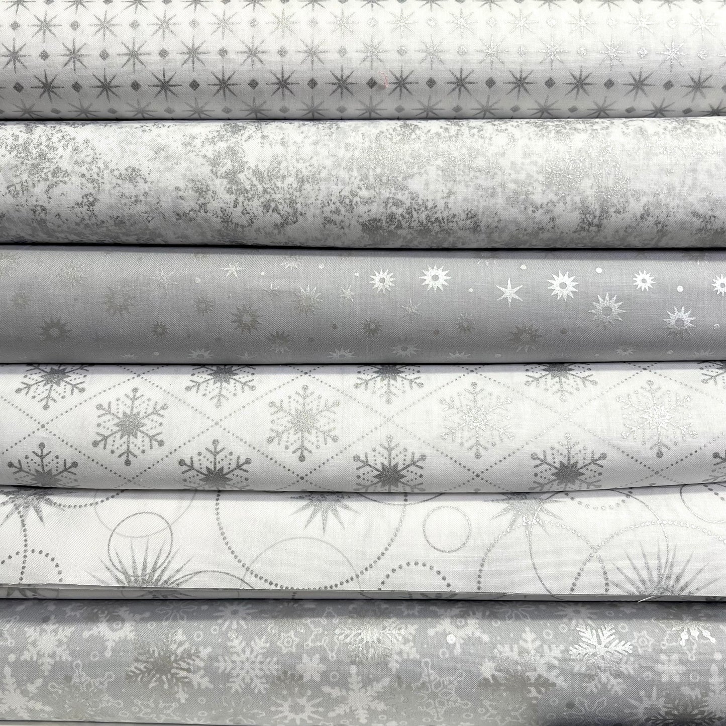 Winter Solstice Metallic Cotton Fabric Bundles from Patrick Lose Studios