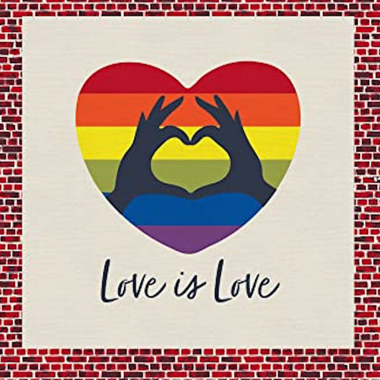 24" Love is Love Pride Panel  - Love is Love Pride Fabrics - Mx Domestic