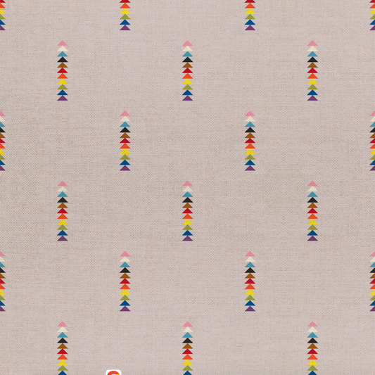 Progress Pride Flying Geese Canvas Fabric (Half Yard Cut) - Love is Love Pride Fabrics - Mx Domestic