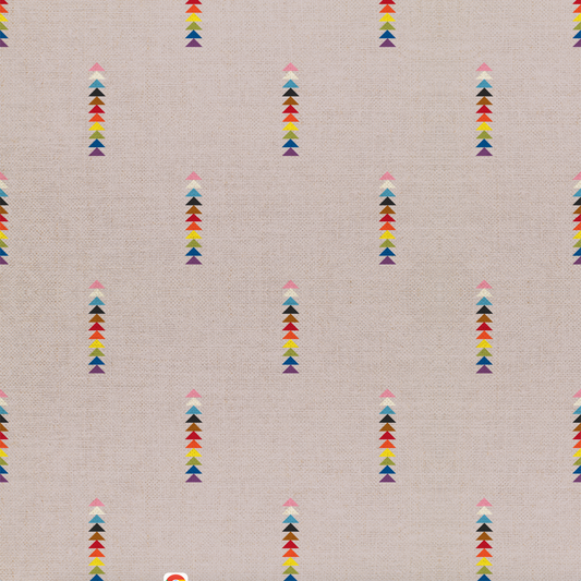 Love is Love Pride Fabrics - Progress Pride Flying Geese Canvas-Stoff (Halbmeterschnitt) Mx Domestic