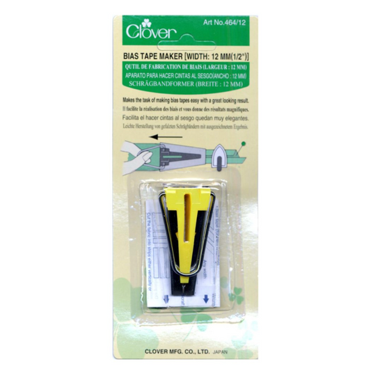 Clover Bias Tape Maker-12mm (1/2" Bias Tape Maker)