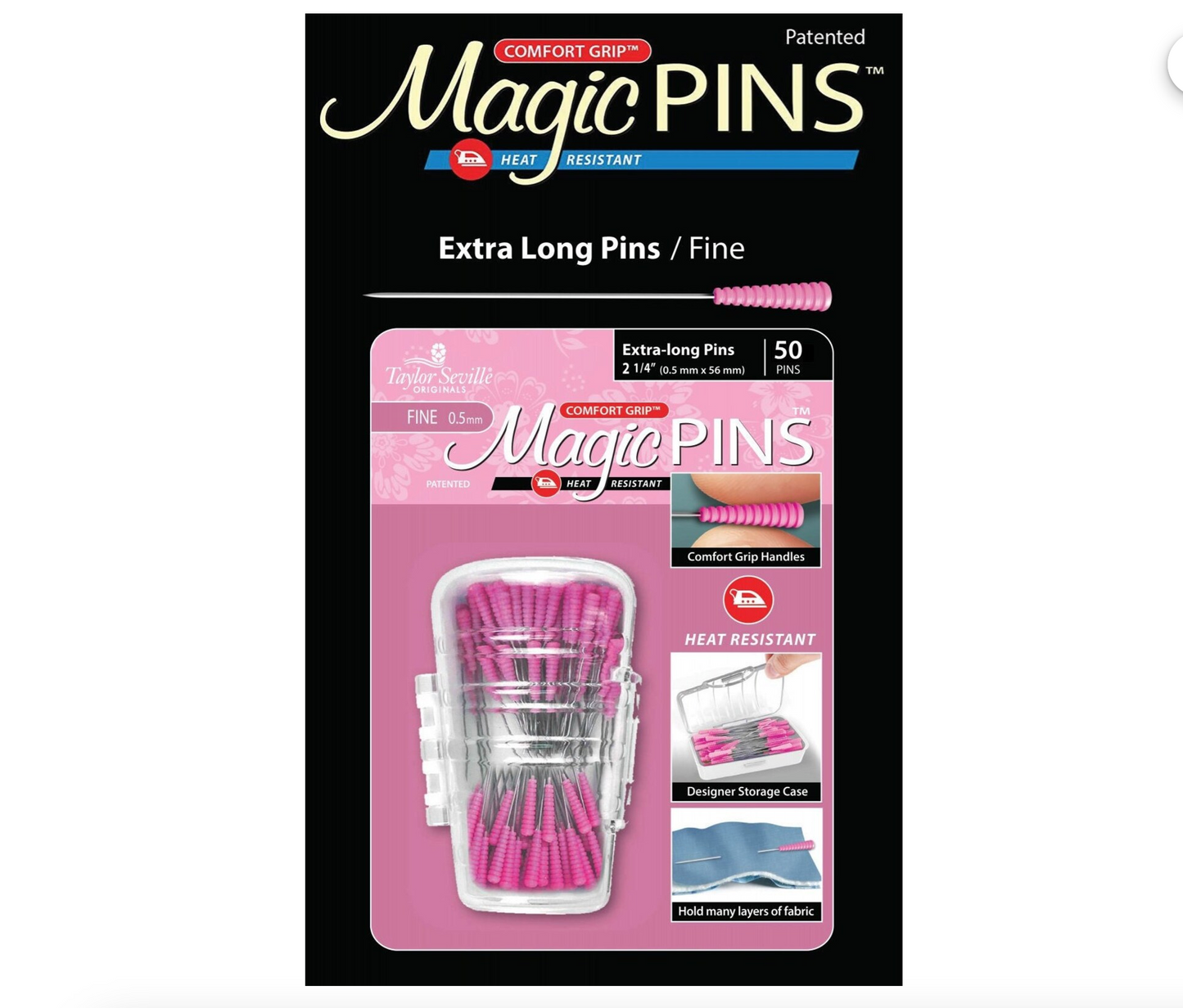 Magic Pins Normales Quilten 1,75 Zoll 50 Stecknadeln