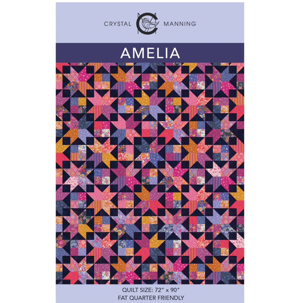 Amelia (72" x 90") Quilt Kit - Maeve Fabrics by Crystal Manning - Fabric + Pattern