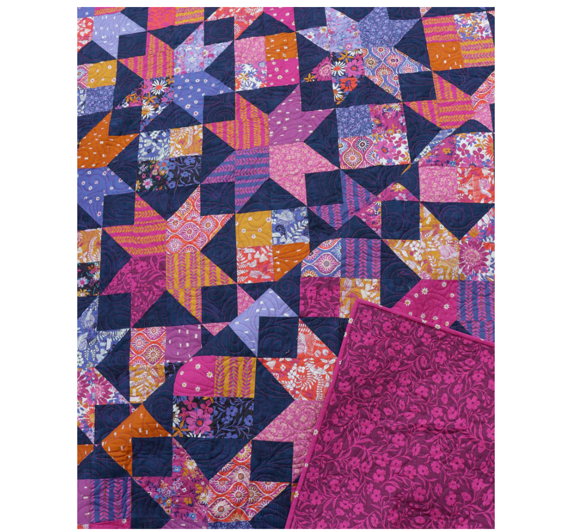 Amelia (72" x 90") Quilt Kit - Maeve Fabrics by Crystal Manning - Fabric + Pattern