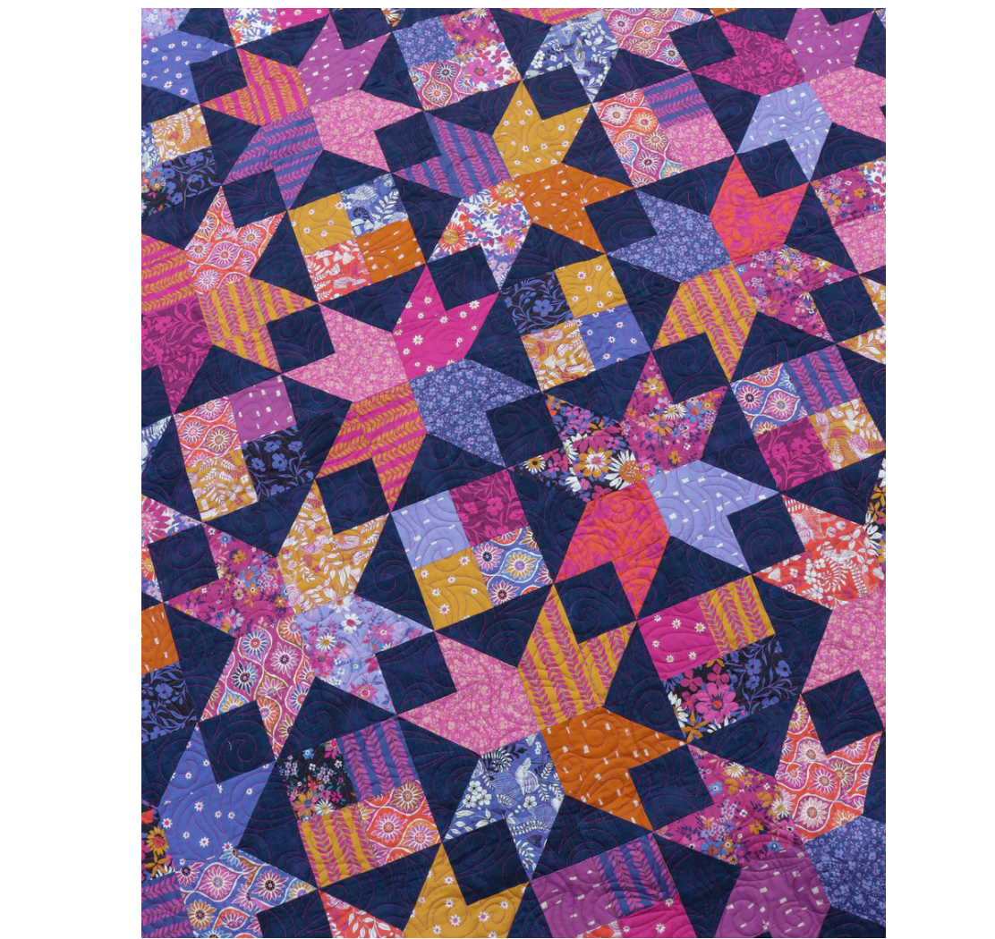 Amelia (72" x 90") Quilt Kit - Maeve Fabrics by Crystal Manning - Fabric + Pattern