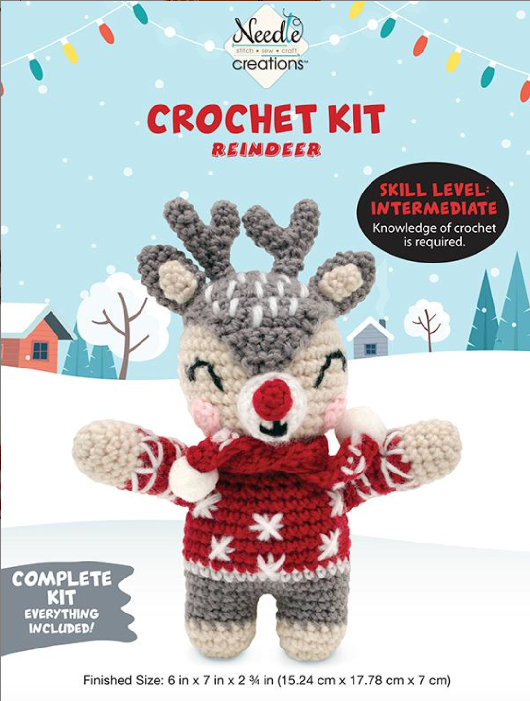 Needle Creations Reindeer Crochet Kit