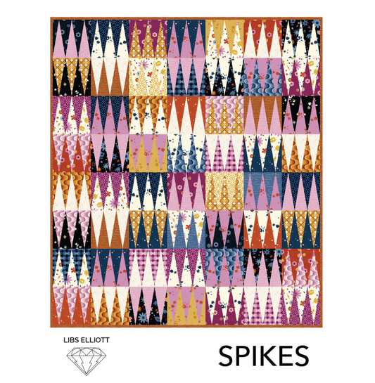 Spikes Quilt - Printed Pattern by Libs Elliott