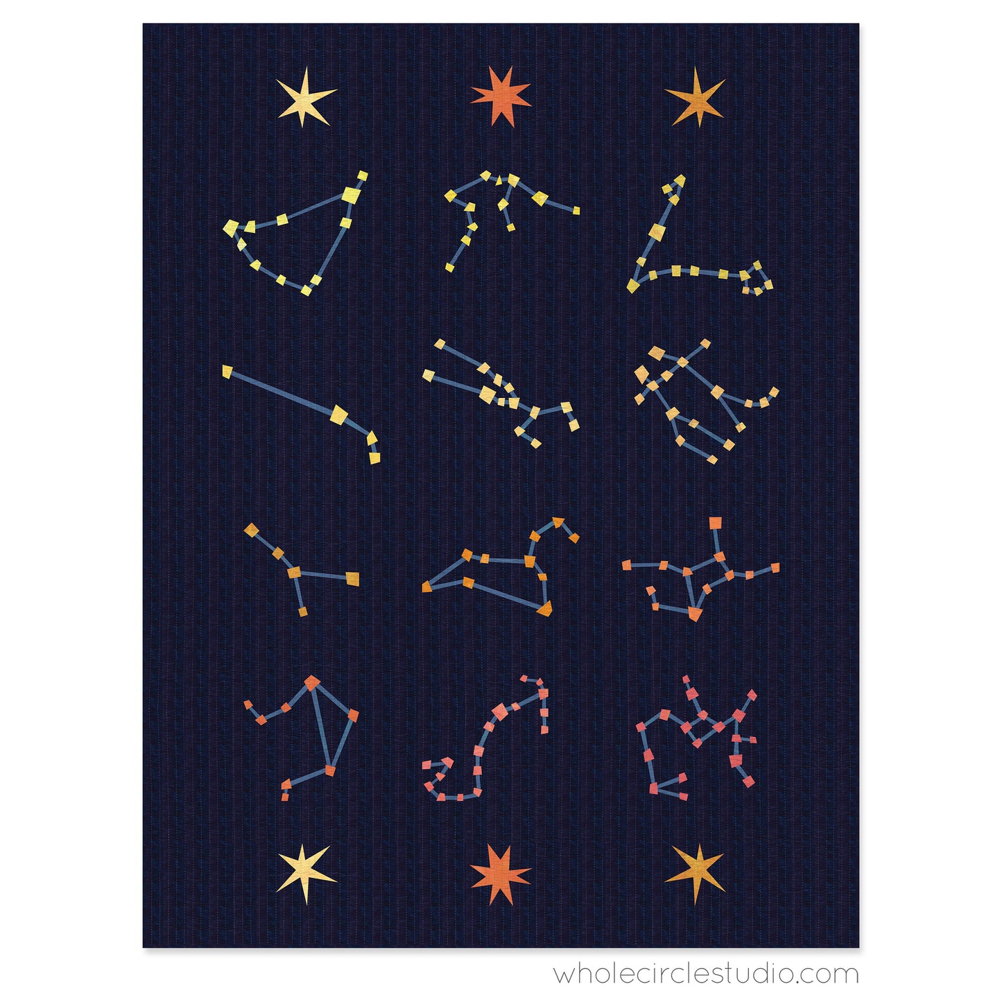 Starry Signs Quilt Kit by Whole Circle Studio