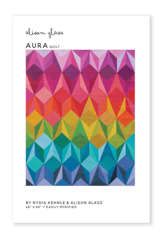 Aura Quilt Pattern 48″ x 60” by Alison Glass and Nydia Kehlne