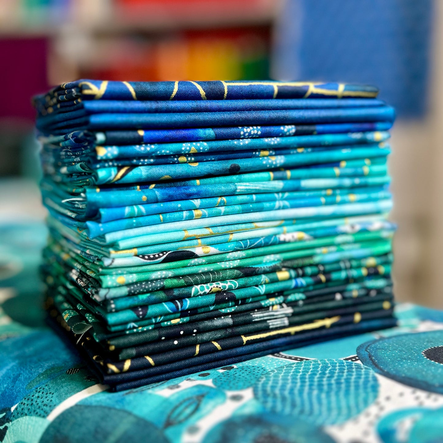 Ebb & Flow 20 Fat Quarter Bundle Cotton by Essoldo Design with Windham Fabrics