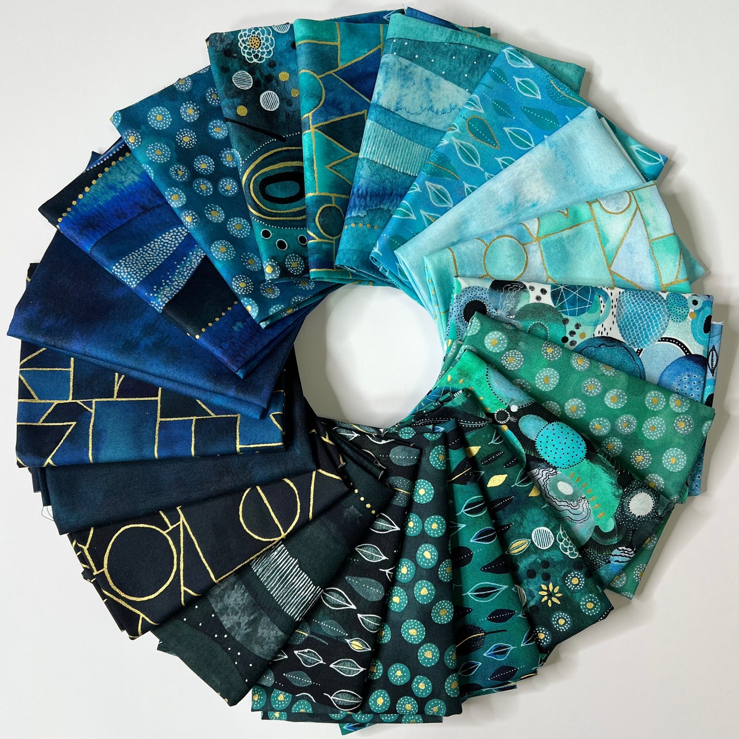 Ebb & Flow 20 Fat Quarter Bundle Cotton by Essoldo Design with Windham Fabrics