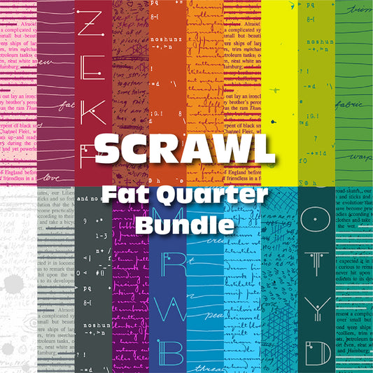 Scrawl - 20 Fat Quarter Bundle PRE-ORDER SHIPS IN SEPTEMBER by Giucy Giuce with Andover Fabrics