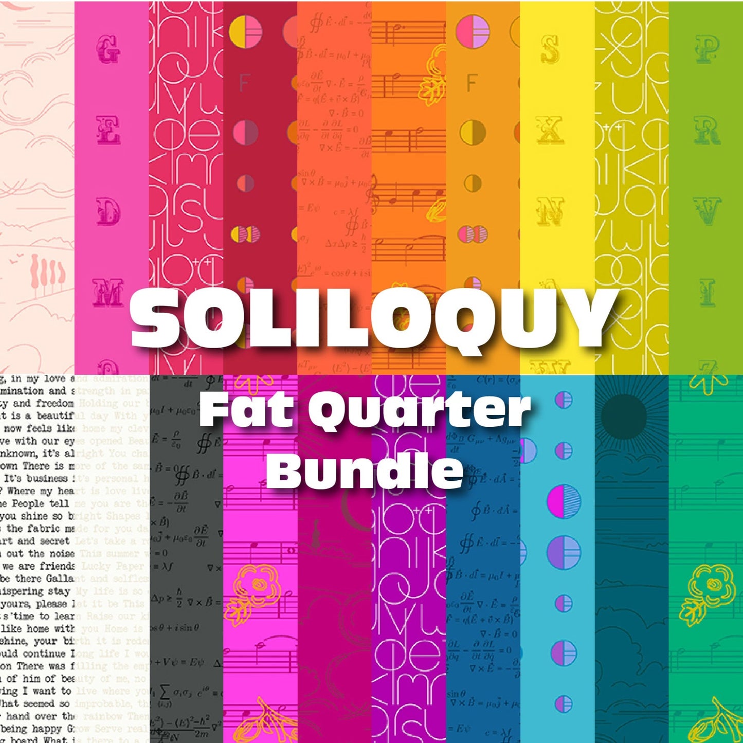 Soliloquy - 20 Fat Quarter Bundle PRE-ORDER SHIPS IN SEPTEMBER by Alison Glass with Andover Fabrics