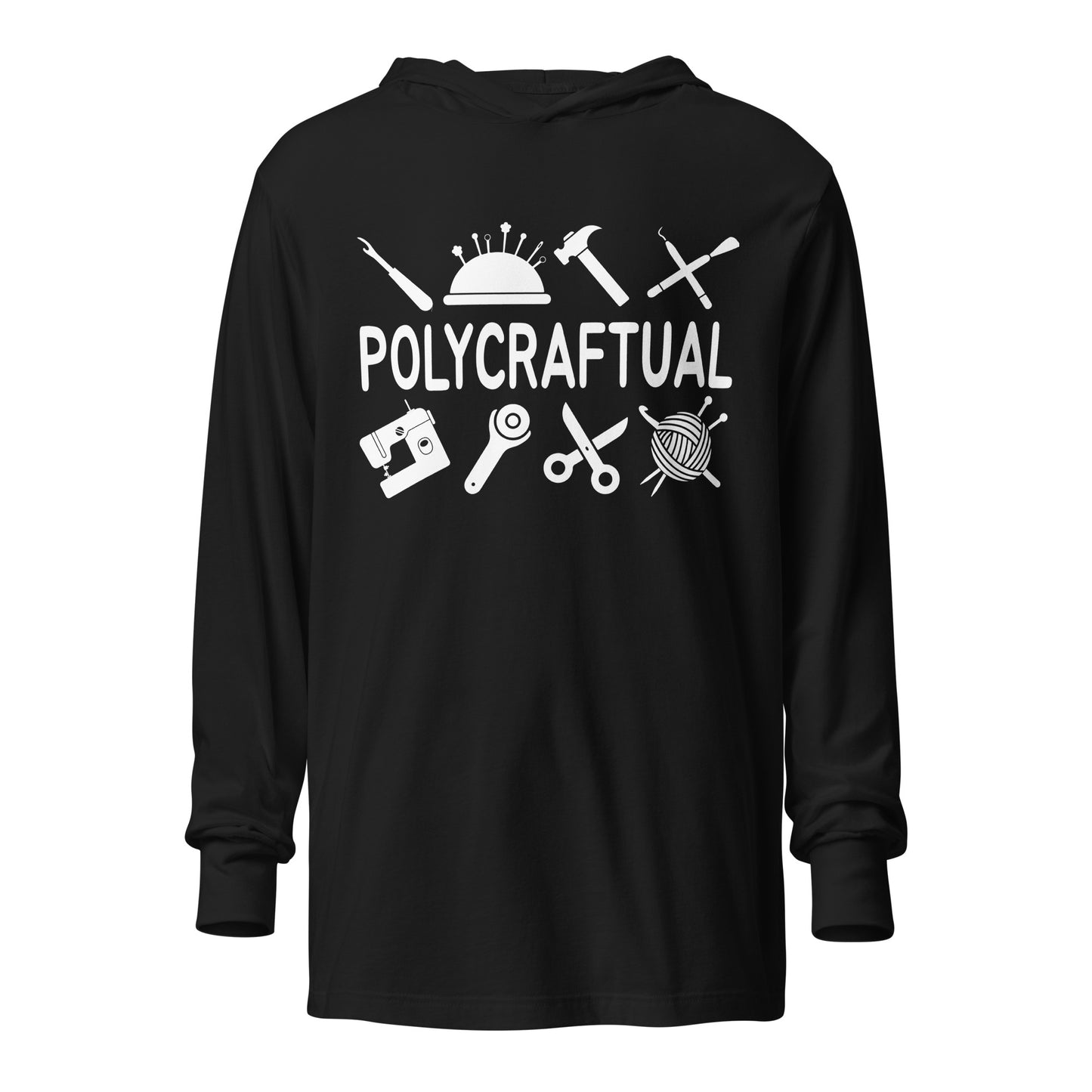 Polycraftual Hooded long-sleeve tee