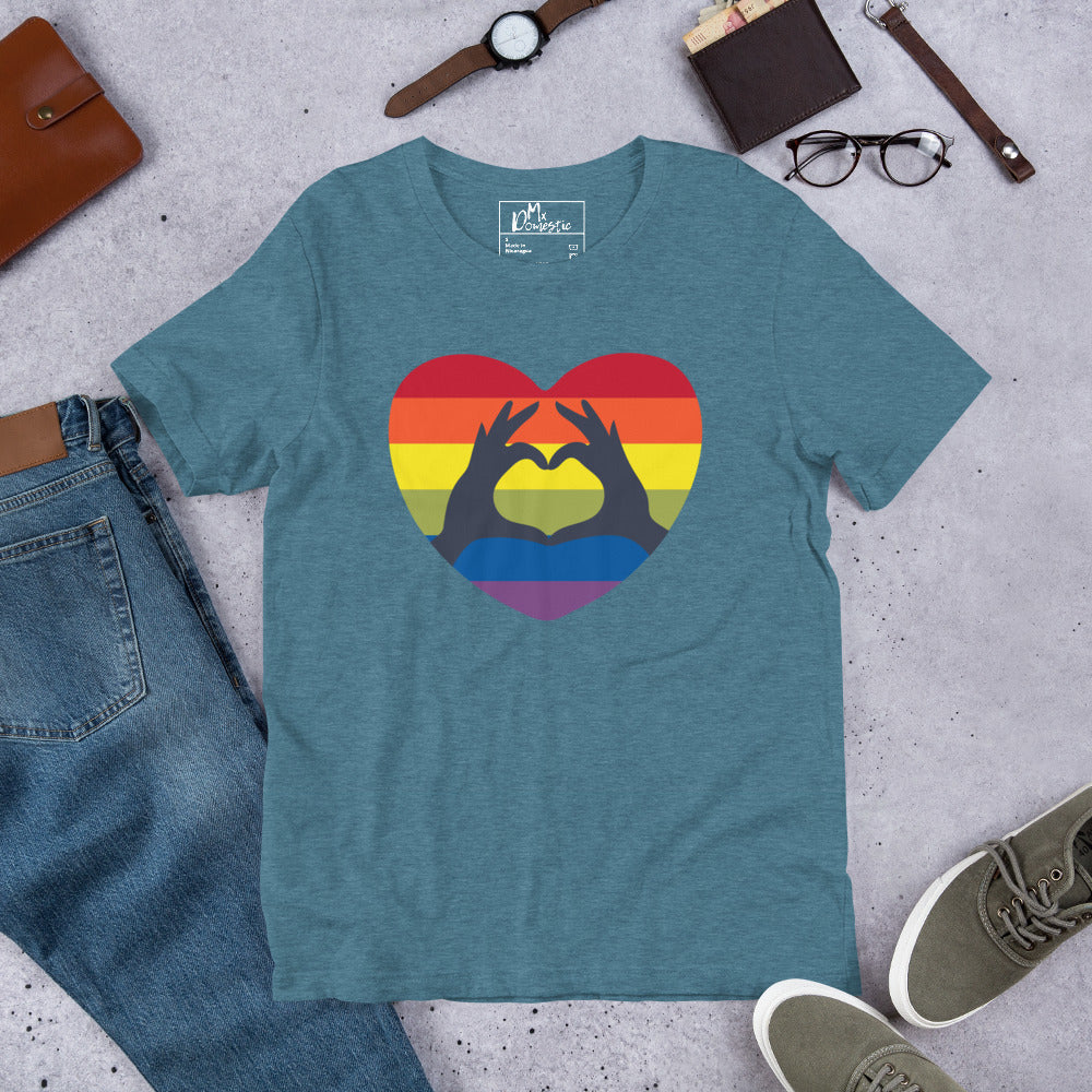 Heart Hands of Pride Unisex t-shirt