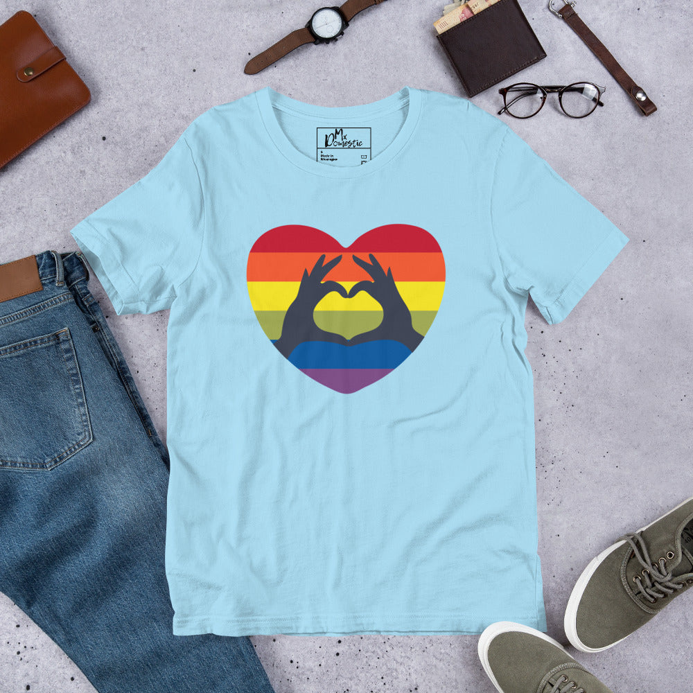 Heart Hands of Pride Unisex t-shirt