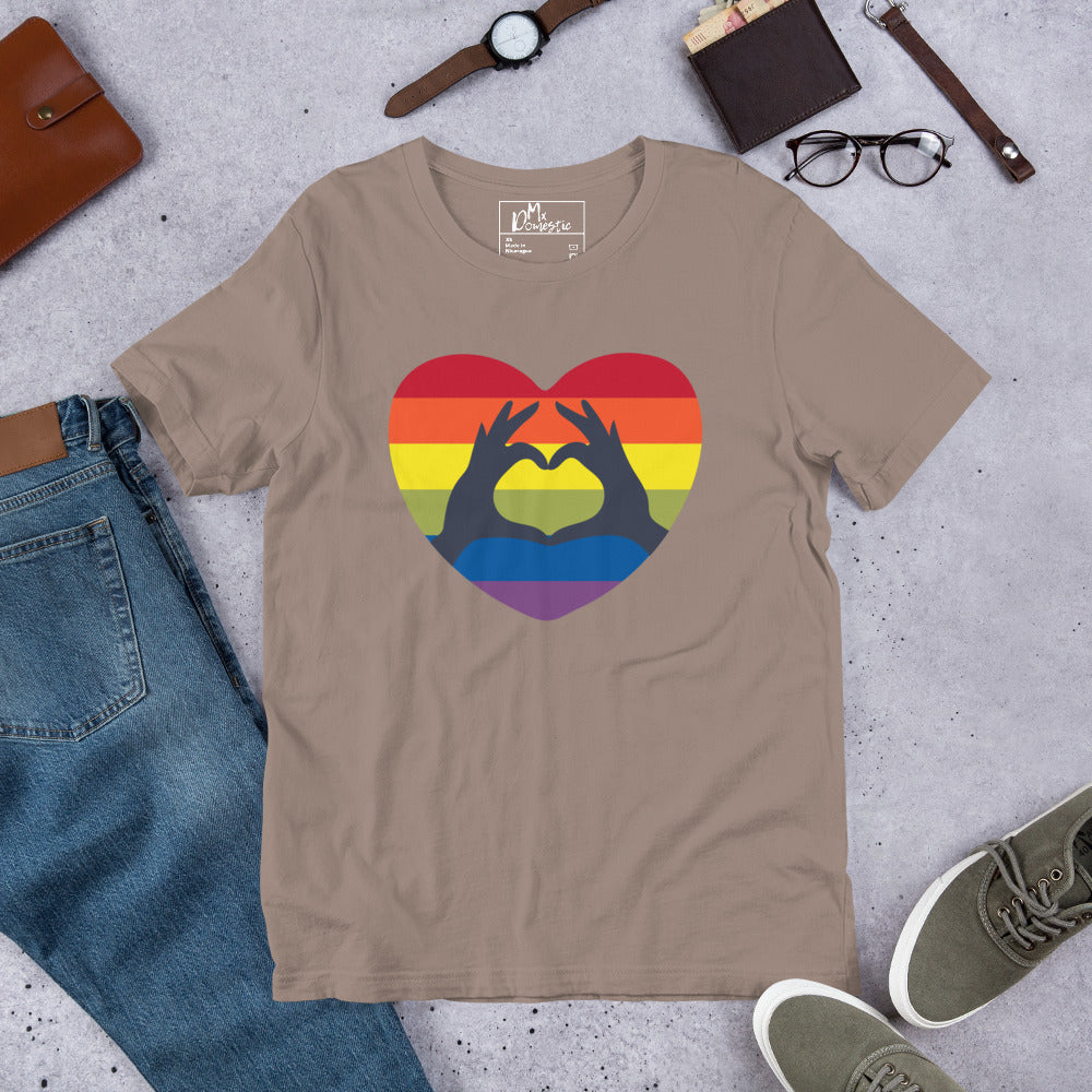 Heart Hands of Pride Unisex t-shirt