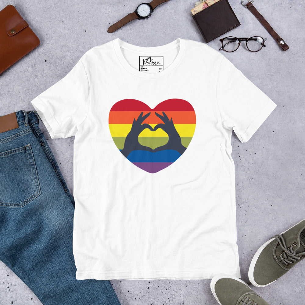 Heart Hands of Pride Unisex t-shirt